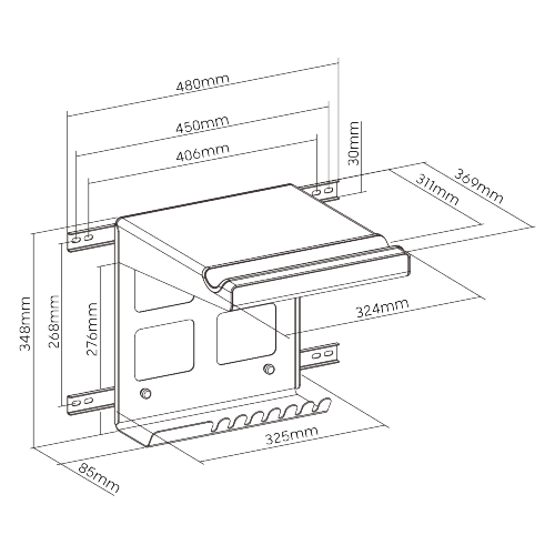 On-Wall Bike Storage Rack with Open Shelf & Removable Brackets LBM-08DS Free up floor space and perfectly blend into any décor from china(chinese)