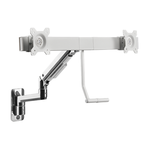Fabulous Wall-Mounted Gas Spring Dual Monitor Arm LDA69-2112 Fits two 17’’~32’’ monitors  from china(chinese)