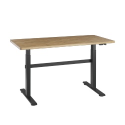  Electric Height Adjustable Workbench with Large Solid Wood Surface