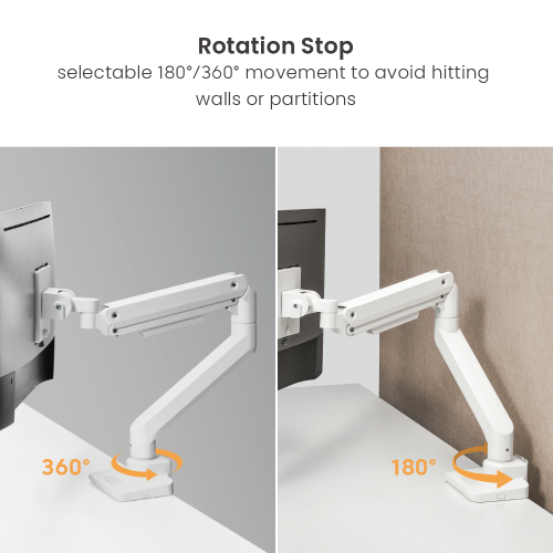 Fabulous Desk-Mounted Heavy-Duty Gas Spring Monitor Arm LDT69-C012 Supports monitors up to 49’’ or weights ups to 20kg (44lbs) from china(chinese)