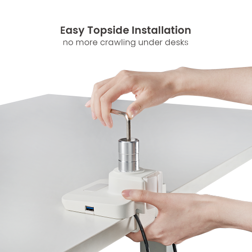Fabulous Desk-Mounted Gas Spring Dual Monitor Arm with USB-A/USB-C Ports LDT69-C022UC Fits two 17’’~32’’ monitors  from china(chinese)