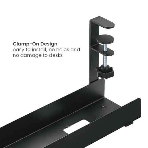 Clamp-On Under Desk Cable Tray CC11-9  An Easier Way to Keep the Workspace Organized and Clutter-free from china(chinese)
