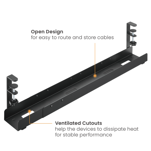Extendable Clamp-On Under Desk Cable Tray CC11-9A An Easier Way to Keep the Workspace Organized and Clutter-free from china(chinese)