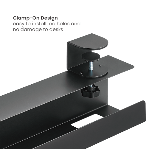 Clamp-On Under Desk Cable Tray CC11-9B  An Easier Way to Keep the Workspace Organized and Clutter-free from china(chinese)