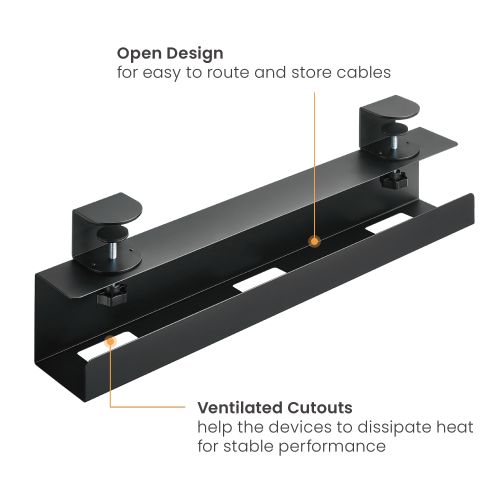 Clamp-On Under Desk Cable Tray CC11-9B  An Easier Way to Keep the Workspace Organized and Clutter-free from china(chinese)