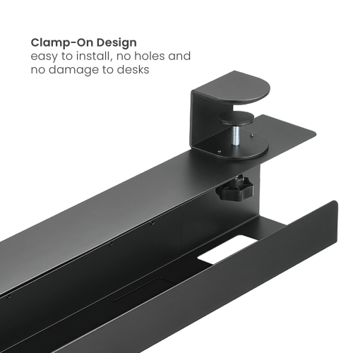 Extendable Clamp-On Under Desk Cable Tray CC11-9C  An Easier Way to Keep the Workspace Organized and Clutter-free from china(chinese)