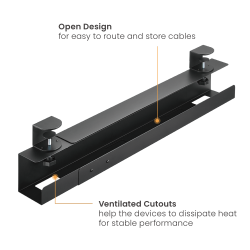 Extendable Clamp-On Under Desk Cable Tray CC11-9C  An Easier Way to Keep the Workspace Organized and Clutter-free from china(chinese)