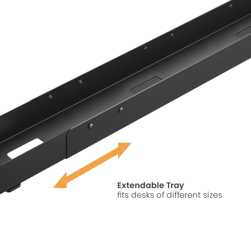 Extendable Clamp-On Under Desk Cable Tray CC11-9A An Easier Way to Keep the Workspace Organized and Clutter-free from china(chinese)