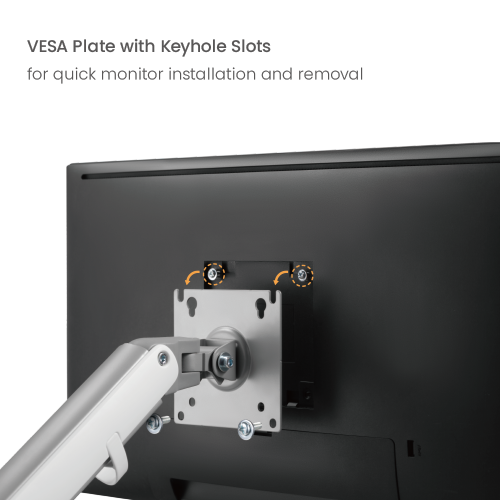 Single-Monitor Modern Mechanical Spring Monitor Arm LDT45-C012H Come with Impeccable Flexibility and Eye-Catching Appearance from china(chinese)