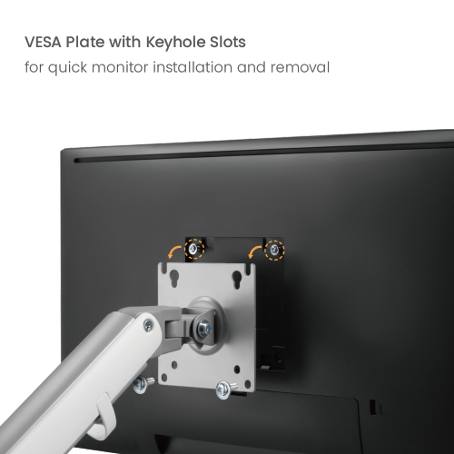 Dual-Monitor Modern Mechanical Spring Monitor Arm LDT45-C024H Come with Impeccable Flexibility and Eye-Catching Appearance from china(chinese)