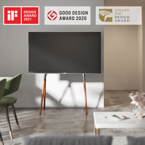 SOPORTE CABALLETE DE SUELO PARA TV DE ESTUDIO CON CUATRO PATAS FS12-46F-01 ¡Un diseño moderno de caballete que brinda belleza y elegancia a cualquier habitación u oficina! from china(chinese)