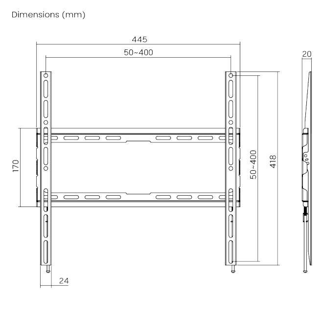 Super Economy Low-Profile Fixed TV Wall Mount KL32-44F Priced right for today’s competitive TV wall mount market!  from china(chinese)