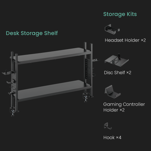 Gaming Desk Storage Shelf STB-192 Expanding the space on the desk for endless exciting gaming experiences from china(chinese)