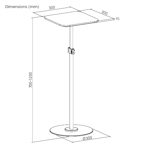 Floor Stand for mini projectors PRB-23P Build a home theatre in minutes from china(chinese)