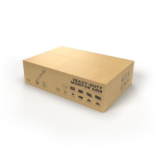 Single Monitor Aluminum Heavy-Duty Gas Spring Monitor Arm with Docking Station LDT23-C012D For Heavy and Oversized 17"~49" Monitors from china(chinese)