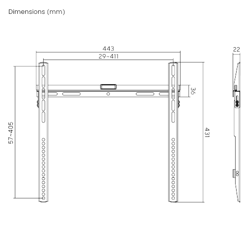 Economy ultra slim fixed TV wall mount LP43-44 For most 32"-55" LED, LCD flat panel TVs from china(chinese)