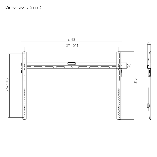 Economy Slim Fixed Wall Mount LP43-46 For most 37"-70" LED, LCD flat panel TVs from china(chinese)