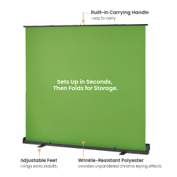 1520x2000mm Retractable Green Screen Backdrop