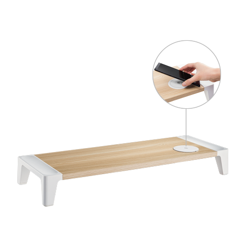White Birch Monitor Riser with Embedded Qi Wireless Charger STB-146 Brings Beauty and Elegance to Your Desktop from china(chinese)