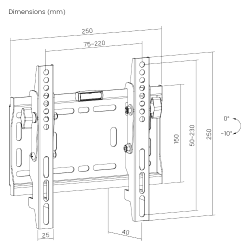 Heavy-Duty Tilt TV Wall Mount LP42-22ST For most 23"-42" LED, LCD Flat Panel TVs from china(chinese)