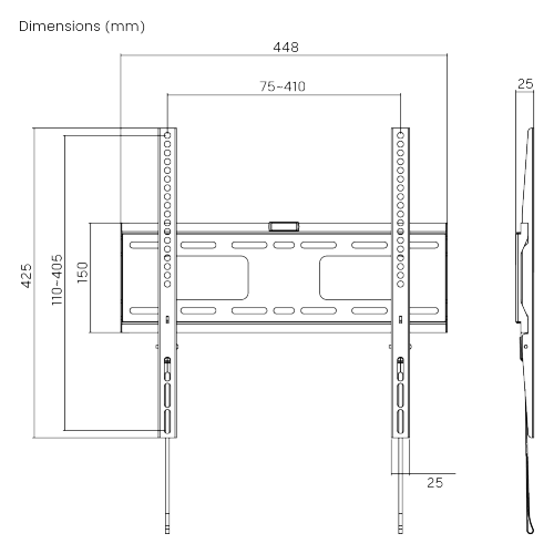 Heavy-Duty Fixed TV Wall Mount LP42-44F For most 32"-55" LED, LCD Flat Panel TVs from china(chinese)