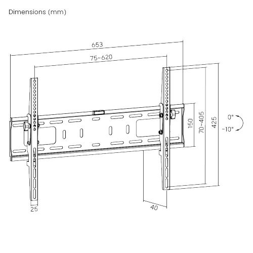 Heavy-duty Tilt TV Wall Mounts LP42-46ST For most 37"-70" LED, LCD Flat Panel TVs from china(chinese)