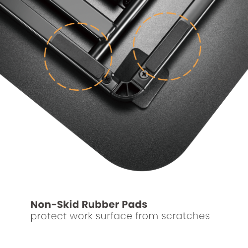 Ultra-Slim Sit-Stand Desk Converter (Helical Spring) DWS26-01N Low Profile with Ample Surface from china(chinese)