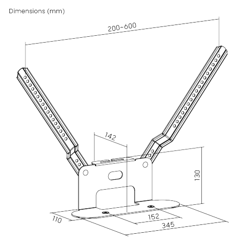 SOPORTE PARA SONOS® BEAM COMPATIBLE CON SOPORTE TV DE MOVIMIENTO COMPLETO  SB-61 Solución Uno para Todos Sonos® Beam from china(chinese)