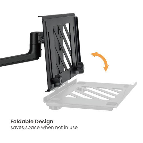 Adjustable Laptop Tray for Monitor Arms NBH-7 Easy to align two screens for articulating monitor arms. from china(chinese)
