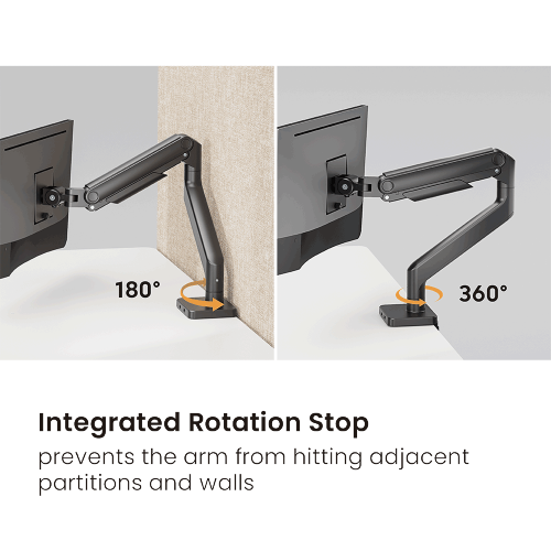Economical Heavy-Duty Spring-Assisted Monitor Arm With USB-A/USB-C Ports  LDT74-C012UC For Most 17"-49“ Monitors from china(chinese)