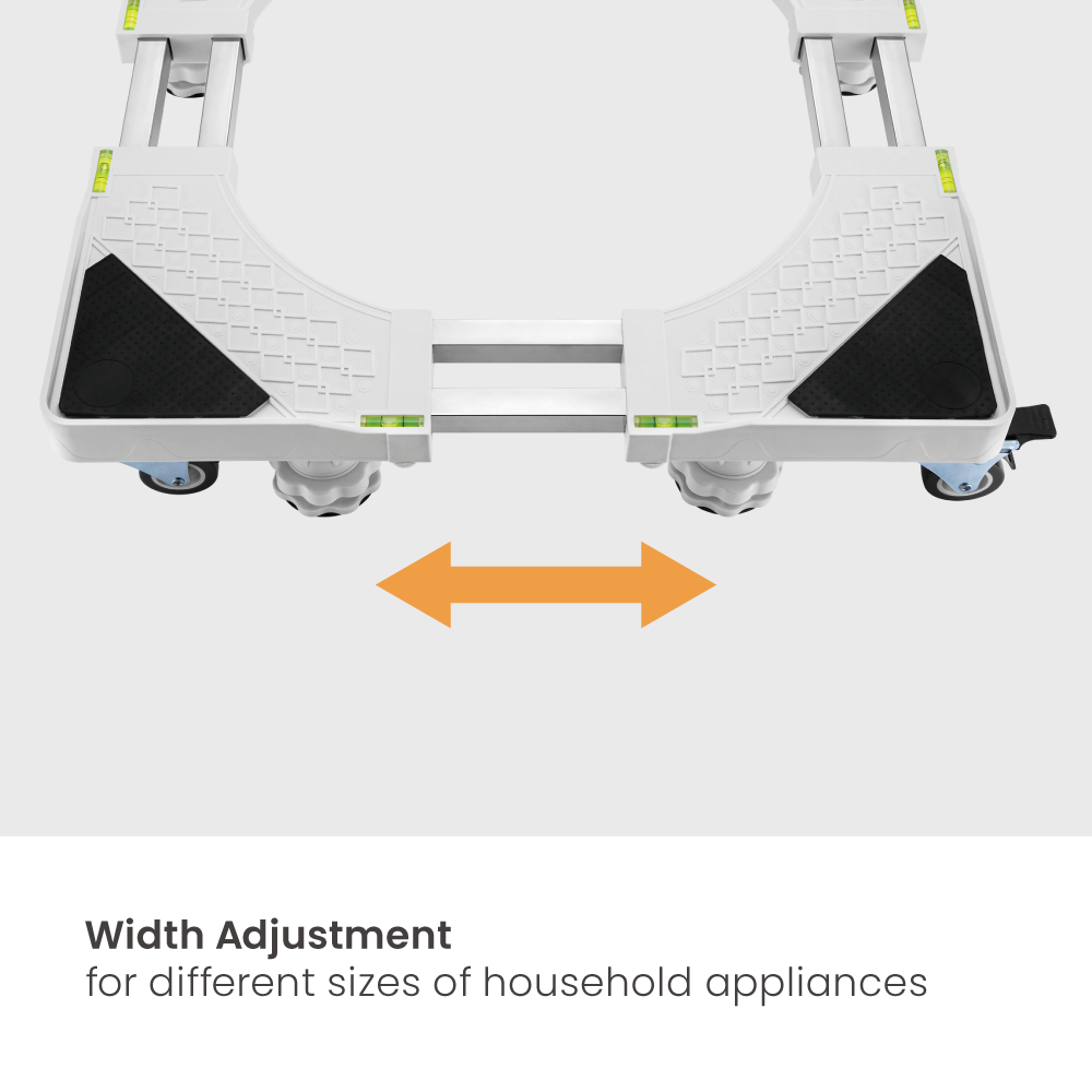 China Adjustable Mobile Base with 8 Leveling Feet and 4 Locking Casters
