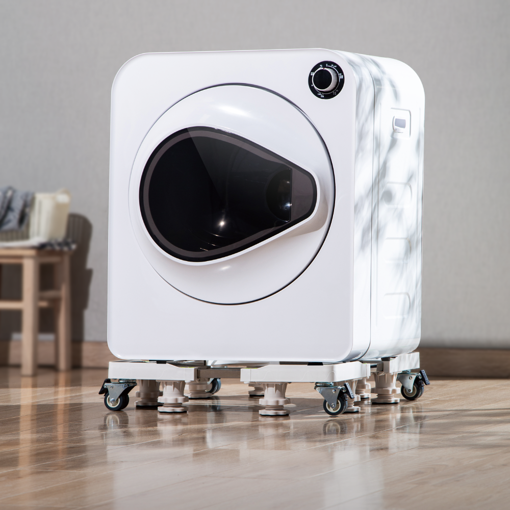 Adjustable Mobile Base with 8 Leveling Feet and 4 Locking Casters