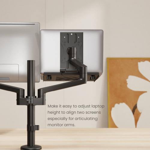Adjustable Laptop Tray for Monitor Arms NBH-7 Easy to align two screens for articulating monitor arms. from china(chinese)