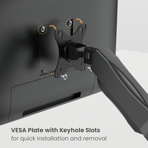 Economy Single Screen Spring-Assisted Monitor Arm LDT13-C012E For most 17"-32" Monitors from china(chinese)