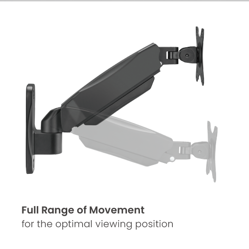 Economy Single Screen Spring-Assisted Wall-Mounted Monitor Arm LDA31-111E For most 17"-32" Monitors from china(chinese)