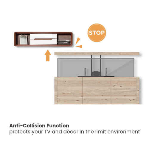 Smart Medium Motorized TV Lift Stand with Voice & APP Control LP66E-44M  from china(chinese)