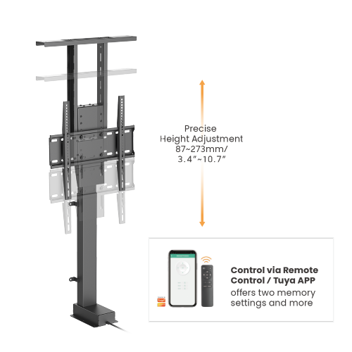 Medium Motorized TV Lift Stand Powered By Tuya Supplier and