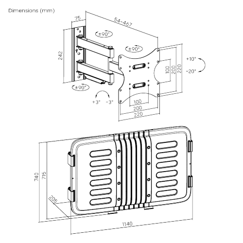 Weatherproof TV Enclosure with Full-Motion Wall Mount (Fits 23"-43" TVs) LWTE-43 Any TV Can be an Outdoor TV! from china(chinese)