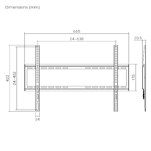 Fixed TV Wall Mount KL22G-64F  from china(chinese)