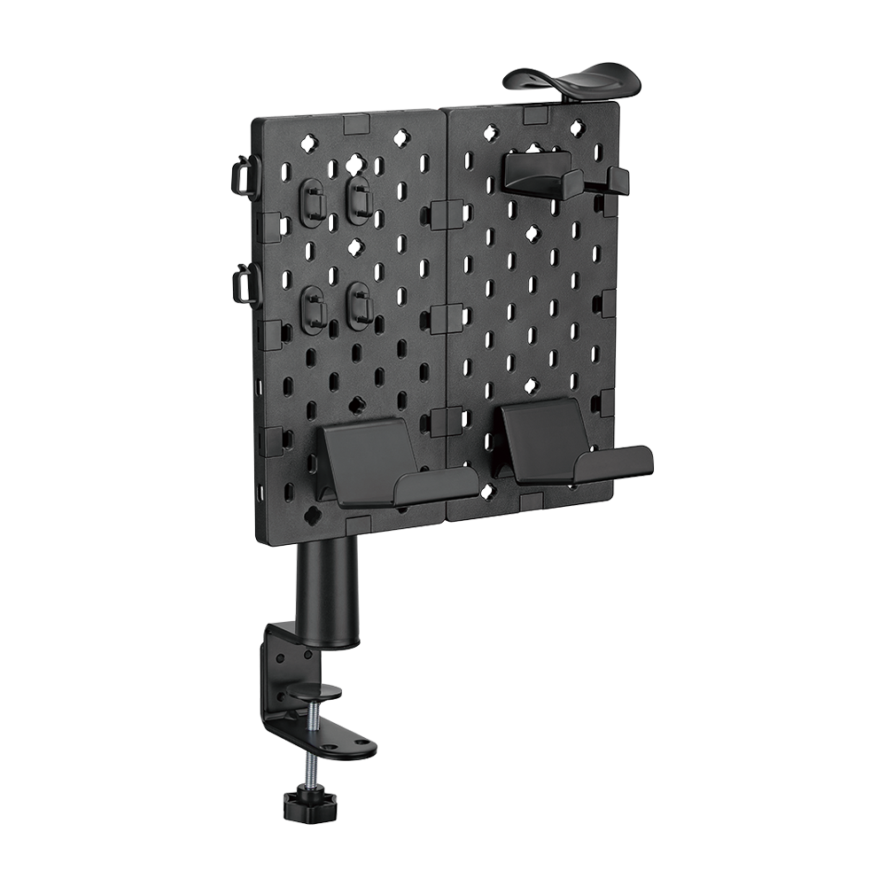 Desk Mounted Pegboard Headphone Holder