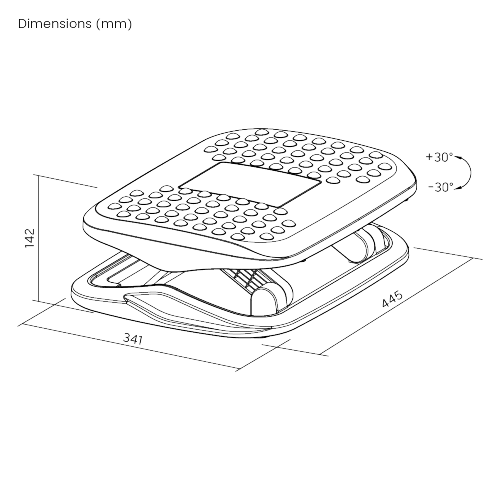 Adjustable Massage Footrest FR15-02  from china(chinese)