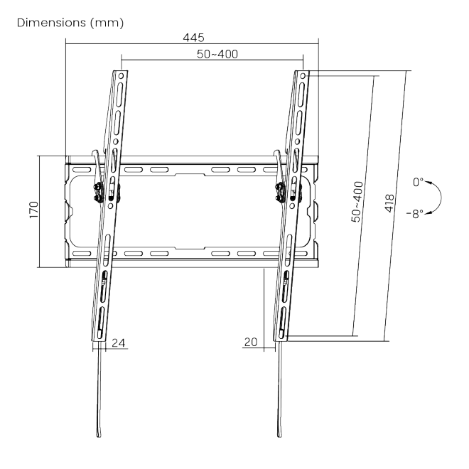 Super Economy Low-Profile Tilt TV Wall Mount KL32-44T Priced right for today’s competitive TV wall mount market!  from china(chinese)