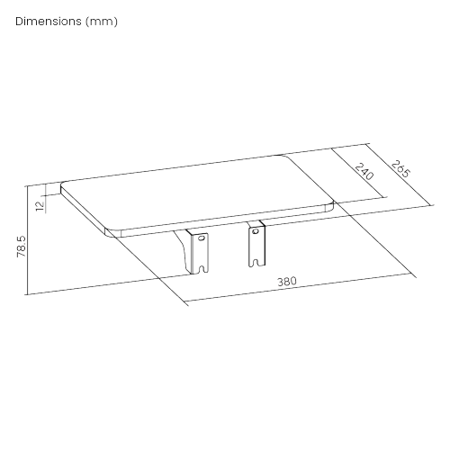 Standard Storage Shelf for FS52 Floor Stand Series  FS52-A01  from china(chinese)