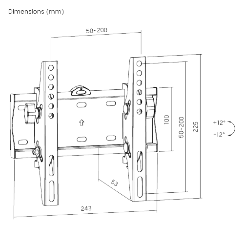 Low Cost Tilt TV Wall Mount KL21G-22T For most 23"-42" LED, LCD Flat Panel TVs from china(chinese)