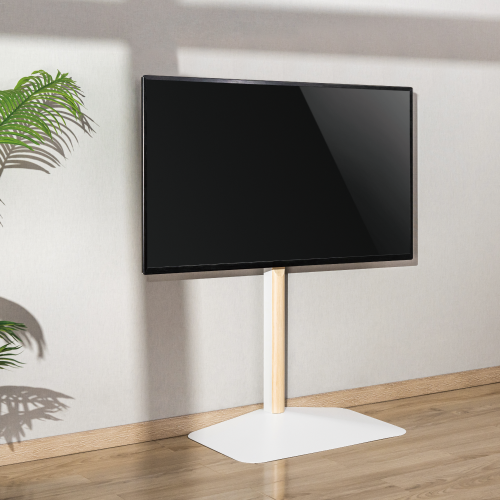 Single-Column Supersized Sturdy Base TV Floor Stand with 3-Level Height Adjustments FS48-46LS Gain confidence with enhanced safety & stability from china(chinese)