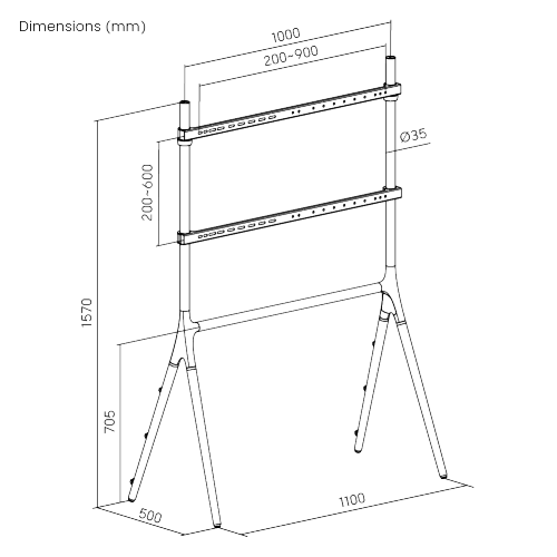 Heavy-Duty Eiffel TV Stand FS12-69F-02  from china(chinese)