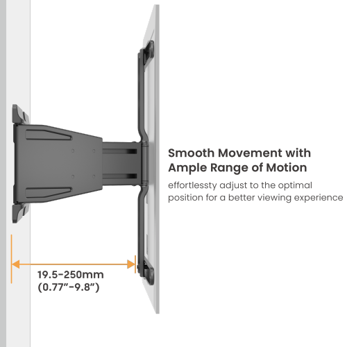 Ultra-Slim Full-Motion TV Wall Mount LPA79-444 For most 37"-75" TVs from china(chinese)
