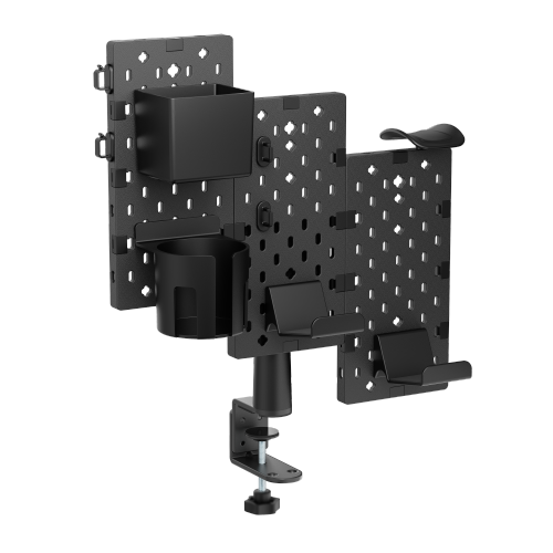 3-Piece Desk Mounted Rotating Pegboard HPS06-2  For Headphones, Controllers and More from china(chinese)