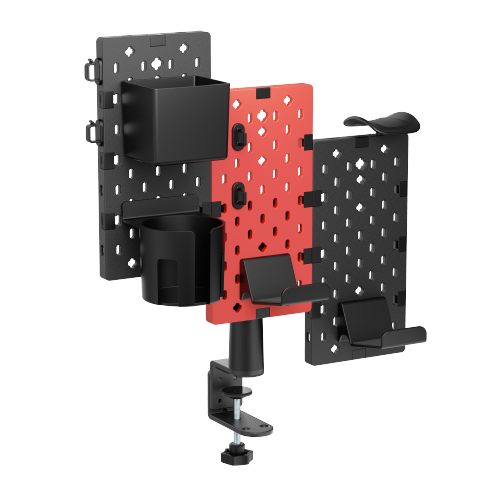 3-Piece Desk Mounted Rotating Pegboard HPS06-2  For Headphones, Controllers and More from china(chinese)