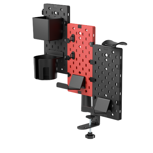 3-Piece Desk Mounted Rotating Pegboard HPS06-2  For Headphones, Controllers and More from china(chinese)